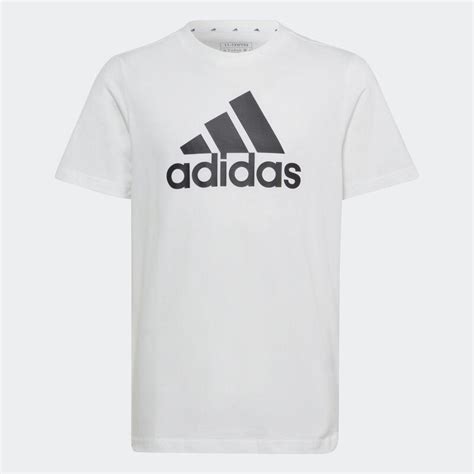 adidas shirt weiß mit schwarzem bund|Weiße T.